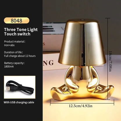 Golden Man Night Light